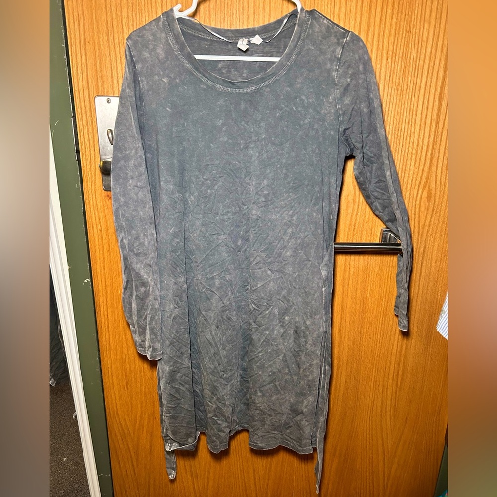 GREY LONG SLEEVE DRESS 👚